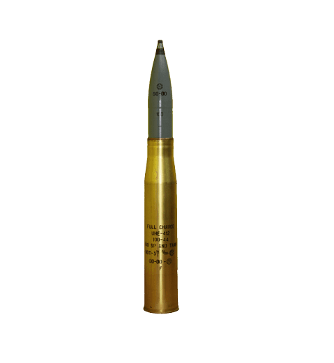 100 mm Round With a High Explosive